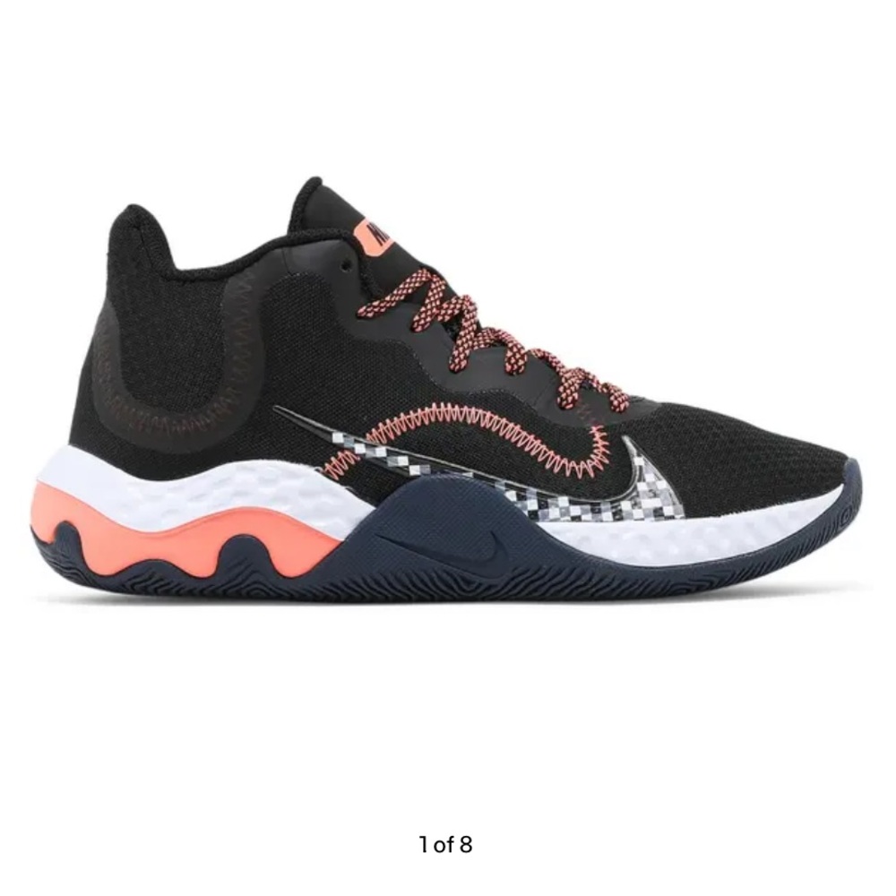 Nike Renew Elevate Men’s SZ 10 Black and Orange Sneakers